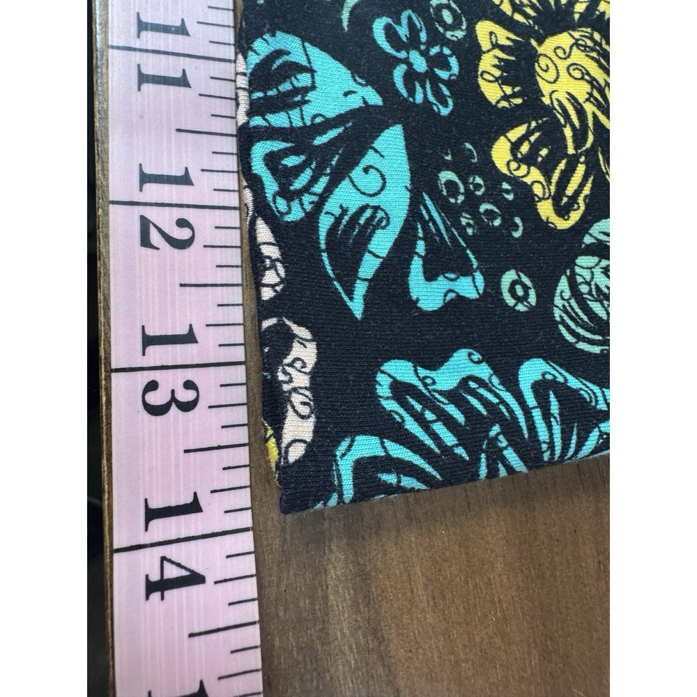 Whimsigoth Fairy Grunge Lularoe Azure Skirt Medium Hi Low Stretch Dark Floral - Picture 6 of 10